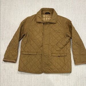 Crewcuts Tan Quilted Jacket